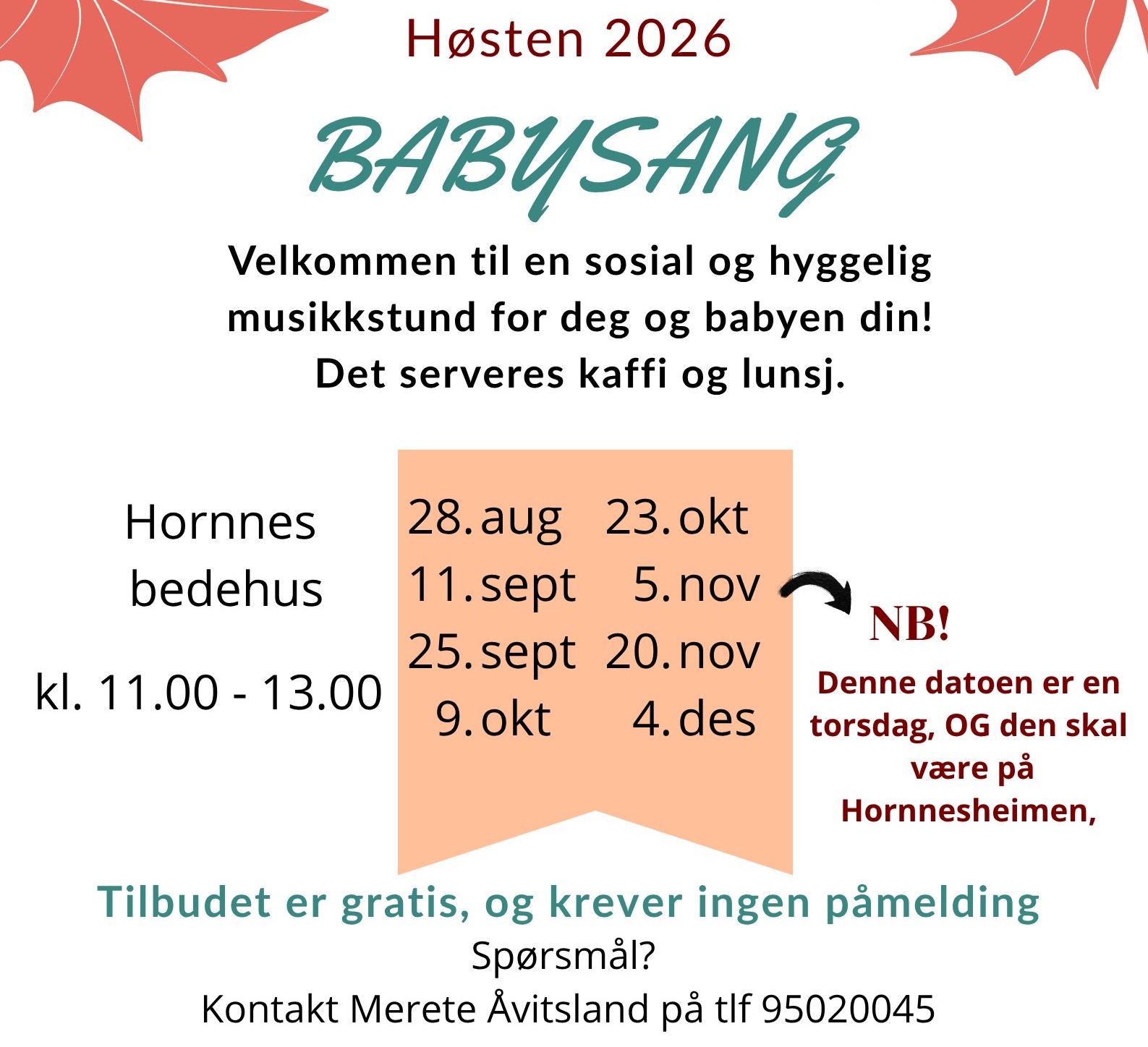 babysang plakat